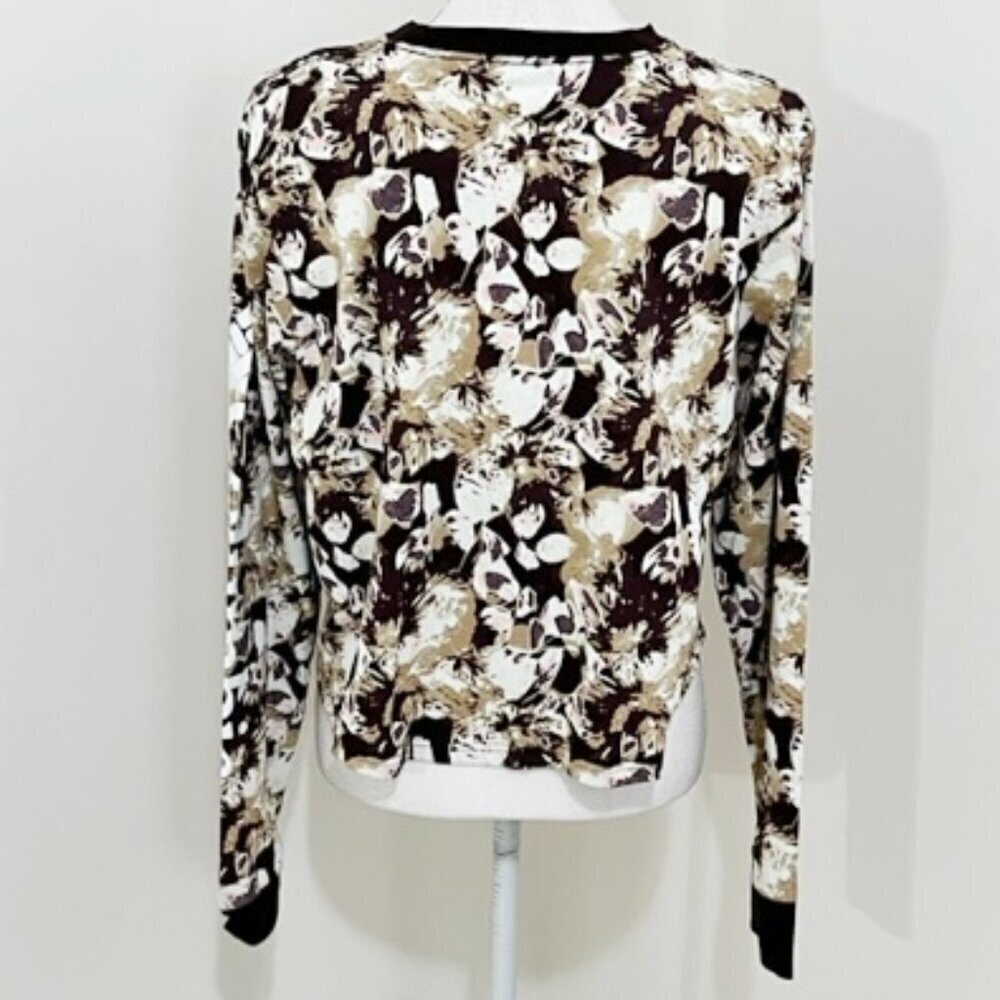 Columbia North Cascades Long Sleeve Cropped Top Brown Floral Size XL - Picture 4 of 6